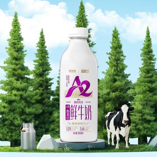 【买1送1】新希望华西森系牧场A2鲜牛奶 900ml 商品图0
