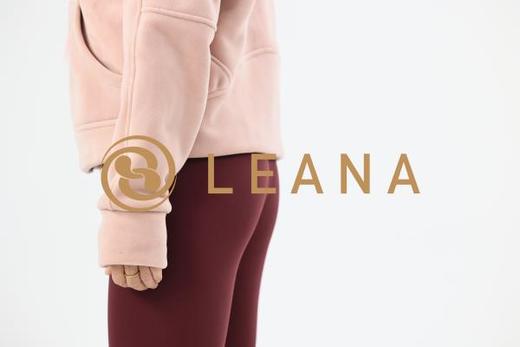 LEANA女士宽松拉链连帽健身运动风加绒外套LN1212 商品图6