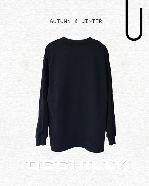 539711141纯色长袖T恤 商品图3