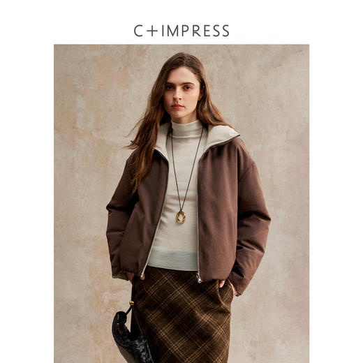 90白鹅绒设计感简约两穿鹅绒外套羽绒服YRF2504045 商品图0