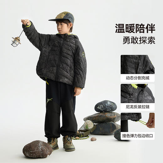 漫画家【晕染三防羽绒】儿童羽绒服25秋冬男女童三防耐污羽绒服 商品图2