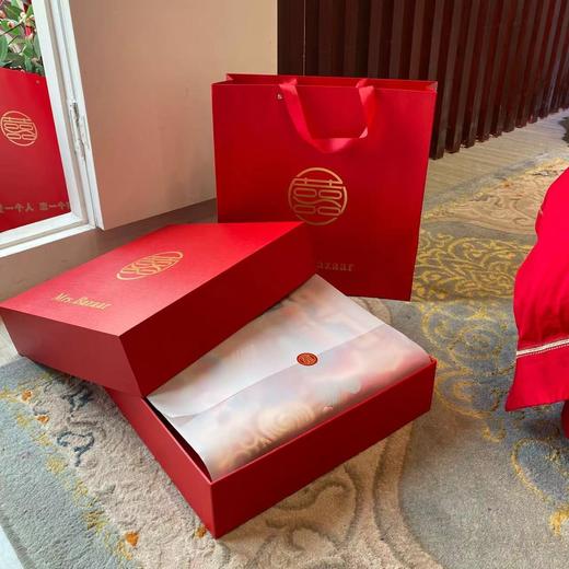 【婚嫁之美】AB版50支长绒棉绣花 100%棉婚庆四件套 商品图7