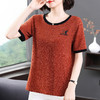 短袖t恤女装2025年新款夏季大码宽松中年妈妈半袖体恤衫女士上衣 商品缩略图4