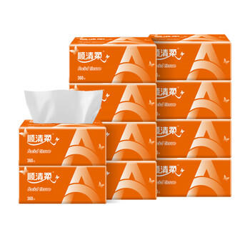 顺清柔抽纸3层120抽*10包S码 纯净系列柔韧护肌肤抽取式面巾纸提装销售 /家庭清洁/纸品 /清洁纸品 /抽纸 商品图2