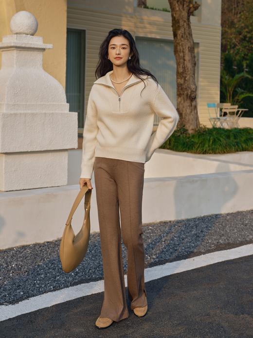 邓肯羊绒polo拉链毛衫FCE4CST177 商品图12