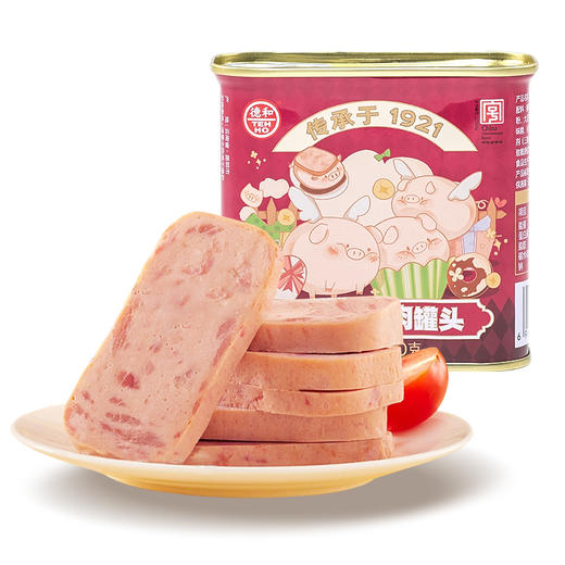 德和卡通云腿午餐肉340g/罐  #午餐肉 商品图2