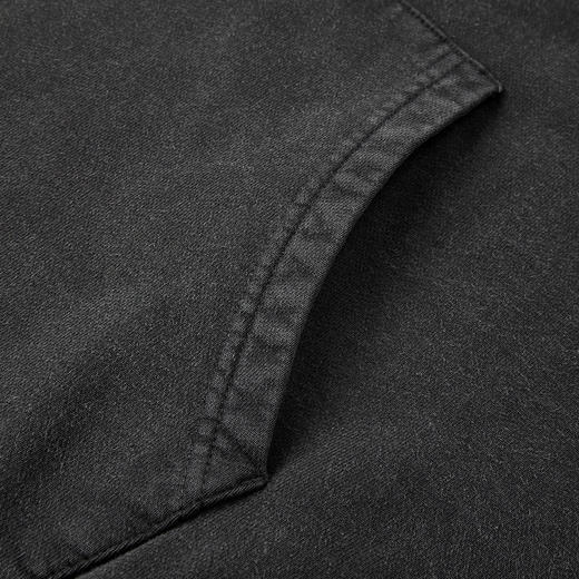 gxg.jeans男装 深灰色字母印花复古宽松连帽卫衣男士 25年冬热卖 商品图4