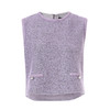 EITIE爱特爱紫色小香风时尚气质无袖上衣叠穿外搭25秋冬新款背心D2513905 商品缩略图5