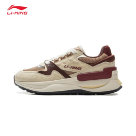李宁女子2025春秋透气老爹鞋休闲鞋AGCV010-1