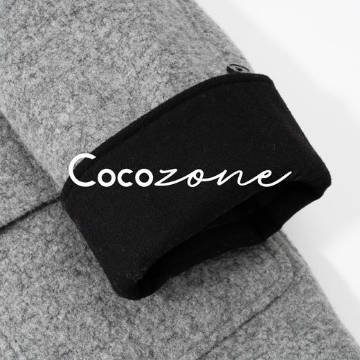 COCO ZONE 刘一一 "布莱恩"羊毛羊驼混纺连帽外套 CD2A2528 商品图3