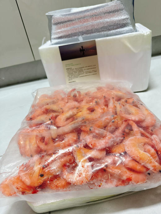 有机无抗熟冻盐田虾，净重2斤（500克*2袋）， 26-30条/斤 商品图5