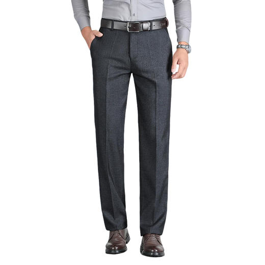 罗蒙秋冬休闲裤男士暖心系列爸爸装裤子耐磨宽松版型不掉裆通勤休闲长裤 商品图6