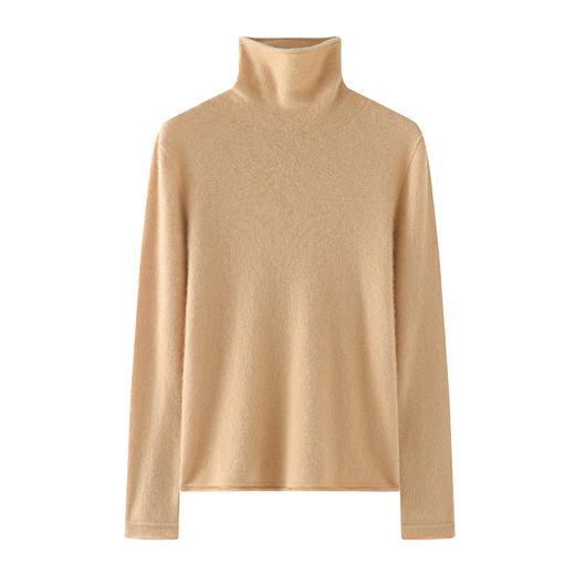 【清河羊毛羊绒专场】鹿展516 女士高领羊绒衫 商品图6