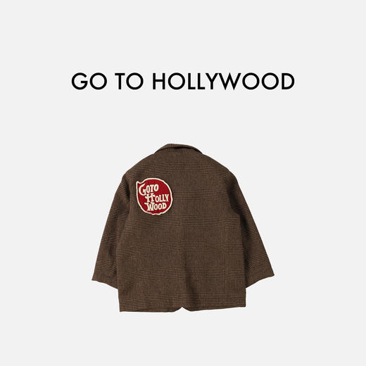 日本G2H童装 GO TO HOLLYWOOD 复古徽章格纹夹克 商品图2