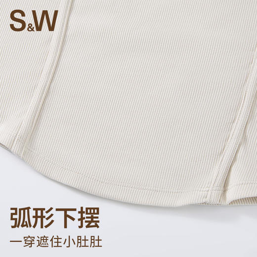 【sw速惟】修身显瘦秋冬运动休闲时尚百搭纽扣气质T恤POLO 4184 商品图6