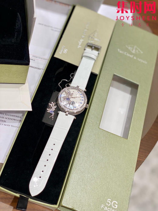 【侧面满钻】梵克雅宝新款诗意复杂功能系列 Lady Féerie女士石英腕表 象征喜悦与希望的仙子和芭蕾舞者 商品图2