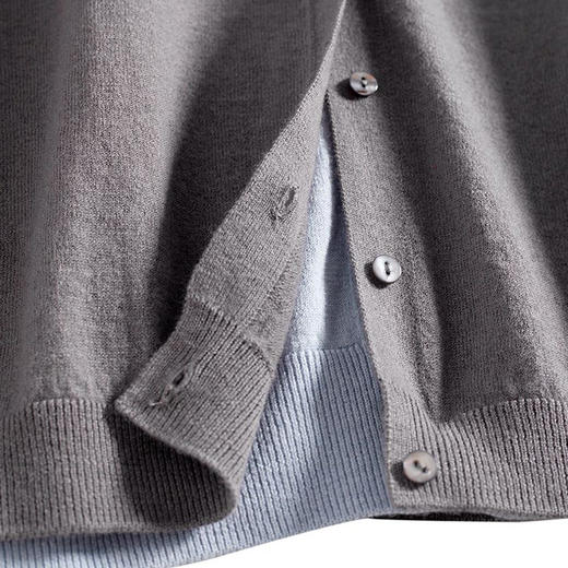 馥迦撞色百搭假两件针织开衫 商品图8