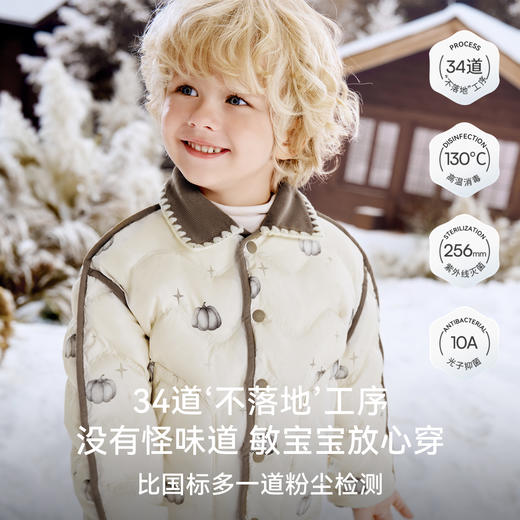 【宝宝服饰】嫚熙童装儿童轻薄羽绒服宝宝95鹅绒保暖男女童外出防风蓄热外套冬 商品图4