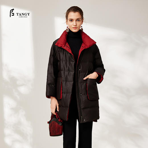 TANGYcollection2025冬季新品商场同款植物染羽女士绒服L254003 商品图0