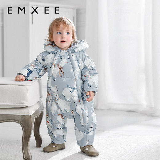【新客福利】EMXEE嫚熙婴童加厚羽绒服连身衣 商品图3