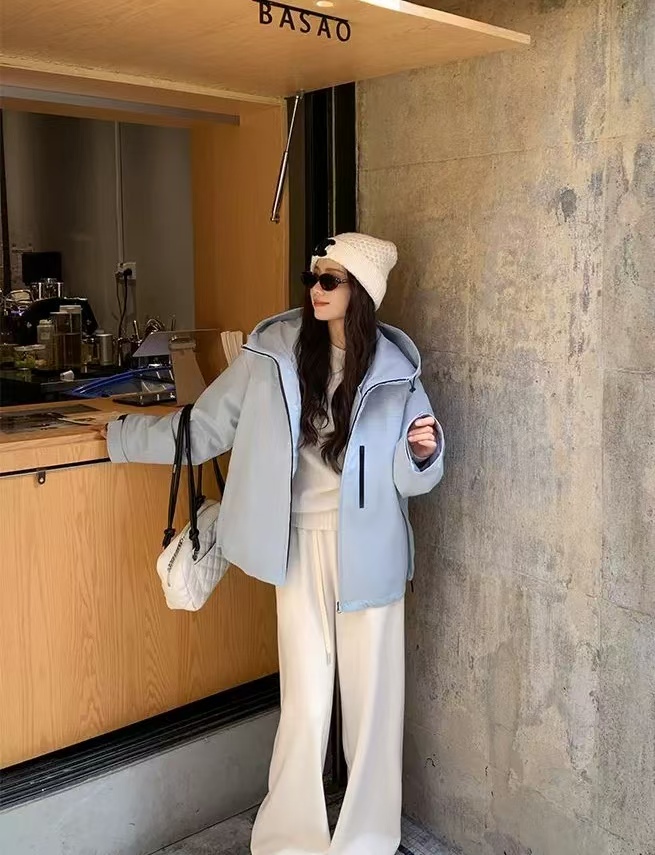 特定冰川蓝户外冲锋衣＋90白鸭绒可拆卸防水冲锋衣羽绒服