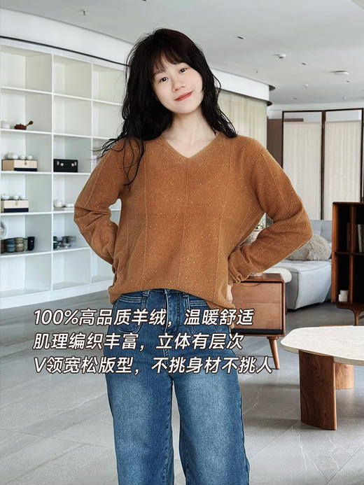 【v领金豆羊绒衫】品牌定制款  单穿内搭都很好看 不挑身材~ 商品图1