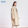 NUTS商场同款秋冬高级感气质百搭长款双面毛呢大衣外套女4421508A1 商品缩略图2