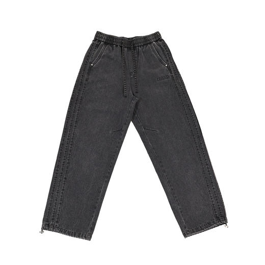 半身缘男裤 秋季活力怀旧洗水拼接牛仔裤253101P10130052 商品图0