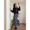 鹿向南「绒冬格调」蓝色圆领法长袖式针织开衫秋冬外搭温柔毛衣女DYL662051 商品缩略图4