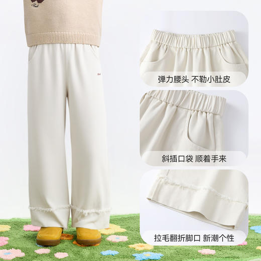 女童梭织单裤秋季新款安奈儿童装EG536641 商品图4