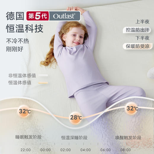 【感恩回馈 119元整套】2025秋冬新品 i-baby×Outlast抑菌针织中暖圆领恒温家居服套装加厚（12.1-12.31实付399赠送i-baby手拎包） 商品图1