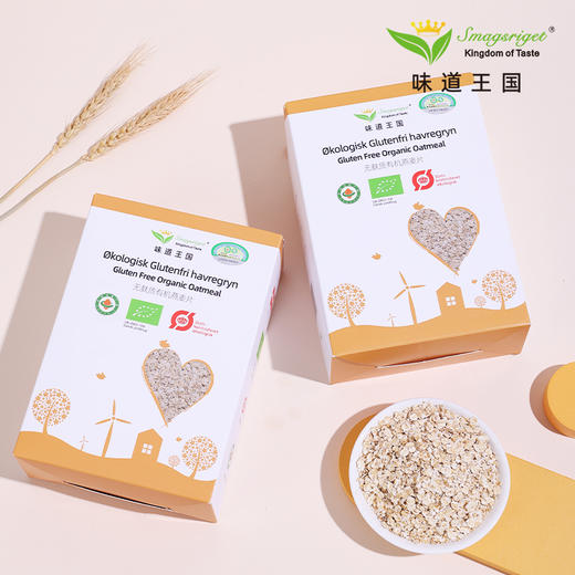 【丹麦进口】丹麦味道王国 无麸质有机燕麦片 450g 商品图1