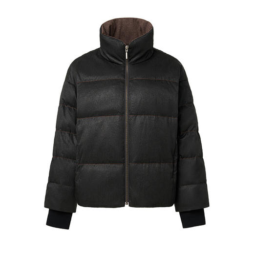 TANGYcollection2025冬季新品商场同款莨绸植物染羽绒服L254015 商品图4