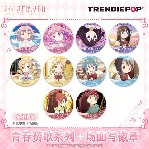 TRENDIEPOP 魔法少女小圆 青春赞歌系列 徽章 吧唧 10包/盒 国谷 商品图0