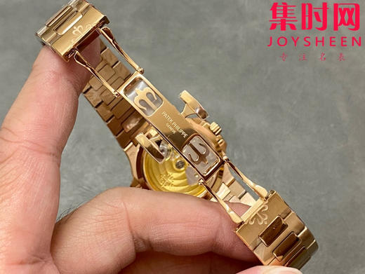 3K百达翡丽运动优雅系列 鹦鹉螺7118 渐变橙红宝石 女士腕表 324一体机 商品图8