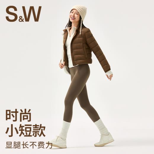 【sw速惟】立领正肩袖拉链女短款户外休闲保暖秋冬羽绒防泼水 1336 商品图3