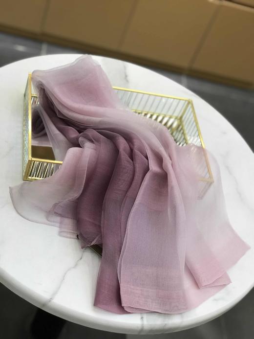 优品堂『幽香』真丝+羊毛幻彩长巾 商品图1