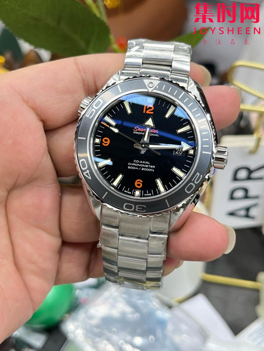 欧米茄VS海马600米系列 VS海洋宇宙 海马GMT两地时 橙黑海马 8605一体机 男士腕表 商品图1