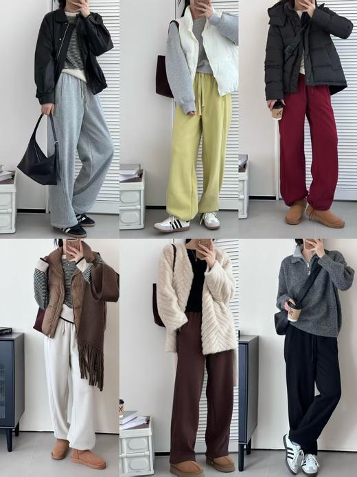 冬日软软裤梨形神裤两穿加绒卫裤 商品图1