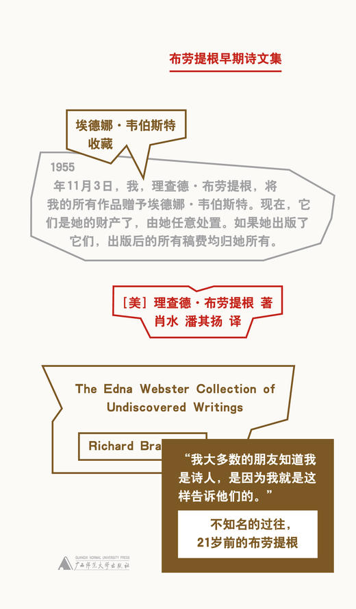 新民说· 布劳提根早期诗文集   ［美］理查德·布劳提根 / 著    肖水,潘其扬 / 译 商品图5