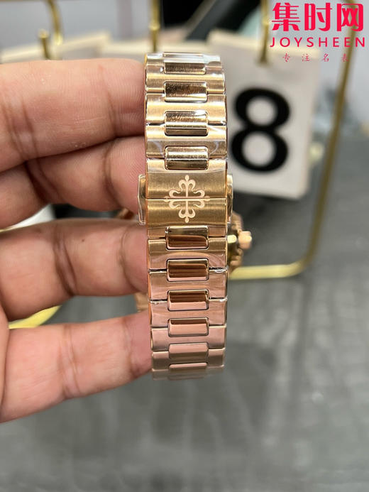 3K百达翡丽运动优雅系列 鹦鹉螺7118 全玫金白盘 女士腕表 324一体机 商品图8