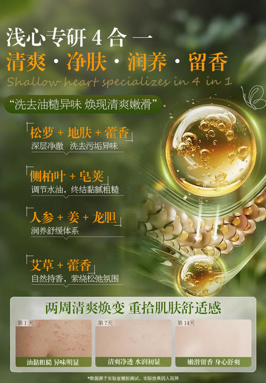 热卖中！！【哈药优品草本植萃系列：洗发水+沐浴露+发膜组合】0添加 天然配方  中草药成分 洗护更健康 有效 药企标准 商品图9
