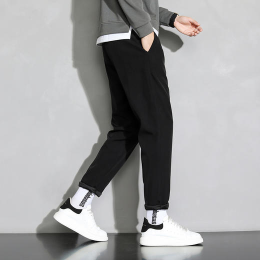 【保暖加绒】罗蒙冬季加绒休闲裤男士商务风通勤百搭休闲舒适长裤子男 商品图2