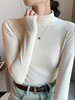 （79元两件！U领&半高领两款多色任选，加购两件立减）椰绒保暖打底衫女褶皱收腰可外穿内搭秋冬加绒t恤磨毛内搭上衣 商品缩略图4