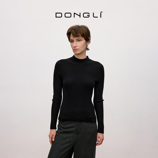 东黎 • 你本珍贵 万物共生-长袖 小山羊绒女士秋季半高领套衫 5473 商品图4