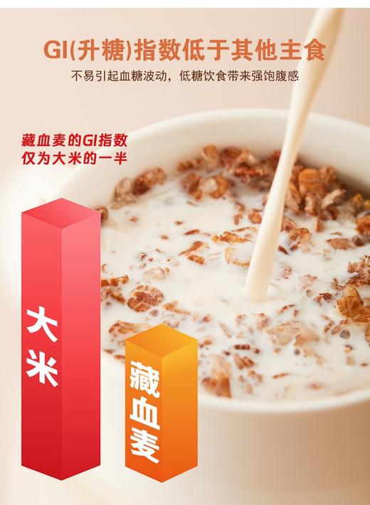 【滋盛养顺·正宗藏血麦片】✅2800米以上高原种植，天然无污染  ✅高铁锌燕麦品种，高蛋白，低脂肪  ✅低温烘焙慢工艺，锁住血麦片丰富营养-NKDJ 商品图11