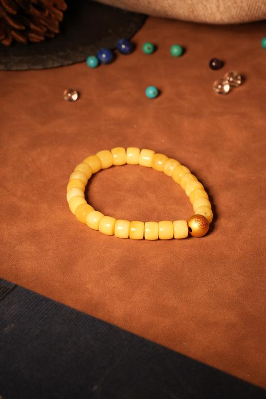 蜜蜡桶珠手串 商品图1