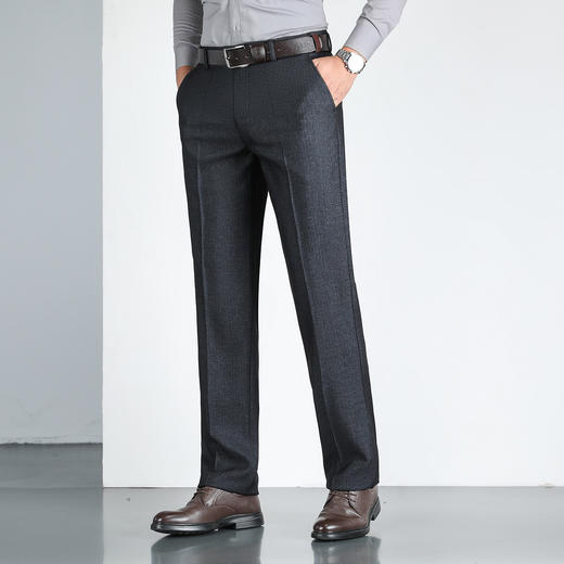 罗蒙秋冬休闲裤男士暖心系列爸爸装裤子耐磨宽松版型不掉裆通勤休闲长裤 商品图2