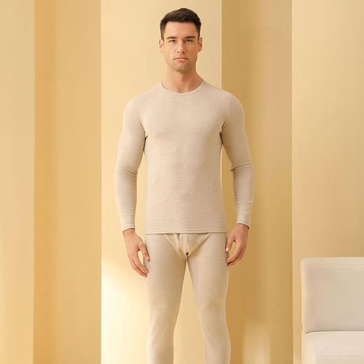 2025-2026秋冬人气款【新款保暖内衣套装】男女秋衣秋裤 羊毛蚕丝内搭保䁔衣 商品图5