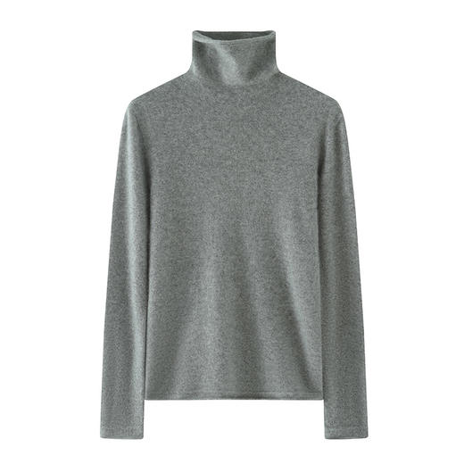 【清河羊毛羊绒专场】鹿展516 女士高领羊绒衫 商品图1